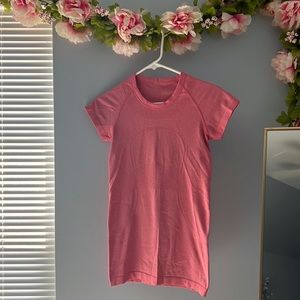 Pink Lululemon Swiftly Tech Short-Sleeve